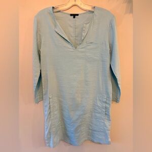 THEORY Linen Blend Light Blue Tunic /Dress